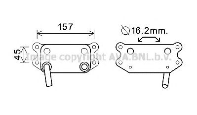 AVA QUALITY COOLING vo3154 -  масляный радиатор, двигательное масло